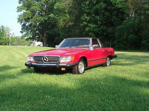 1976 mercedes benz  450sl hardtop convertible