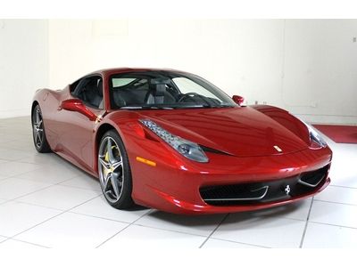 2011 ferrari approved cpo,special paint,rosso fuoco,1 owner, local, low miles!