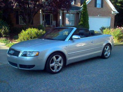 05 audi a4 cabrio 3.0 v6 fwd prem/sport/lighting pkgs. extra clean!