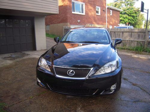 2008 lexus is 250 awd, 44000 miles, black on black.