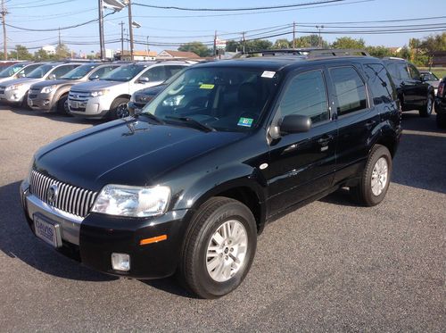 2005 mercury mariner suv black black leather 4 four wheel drive 4wd v6