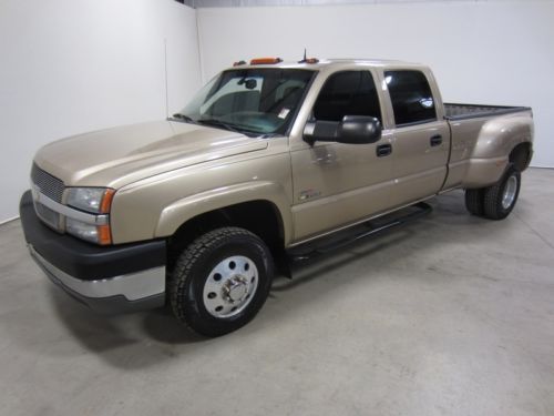 04 chevy silverado 3500 drw 6.6l v8 4x4 duramax turbo diesel crew  long co owned