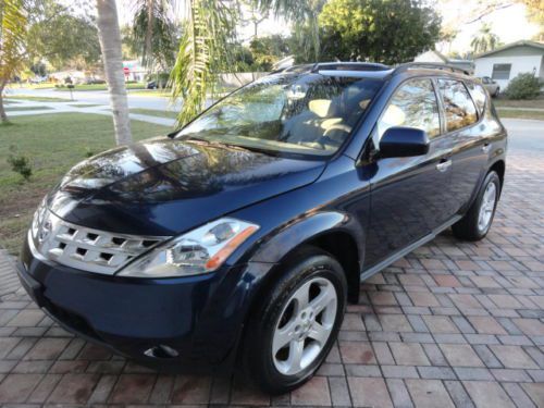 2003 nissan murano sl awd suv sunroof alloy&#039;s. needs repair no reserve !!