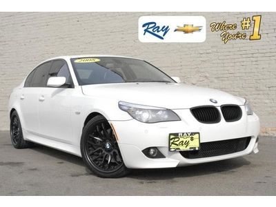 550 bimmer alpine white leather sport m nav black i m5