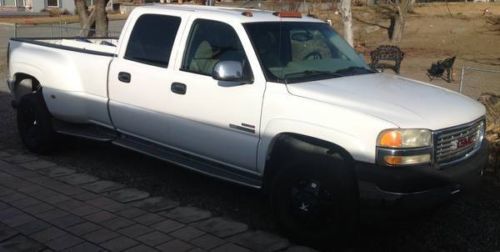 2002 gmc sierra 3500 crew cab slt 4wd dually diesel