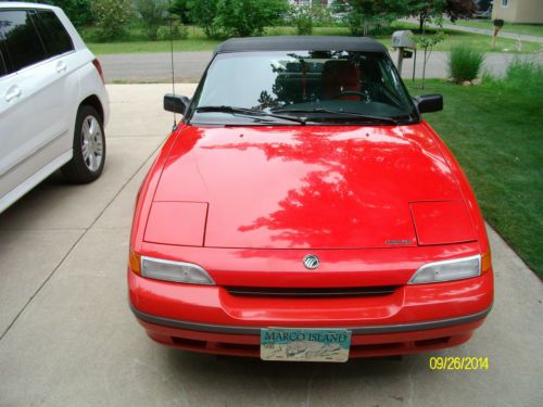 1992 mercury capri base convertible 2-door 1.6l