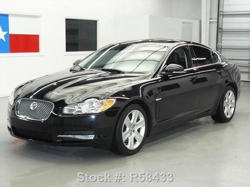 2010 jaguar xf sunroof nav htd leather blk on blk 26k texas direct auto