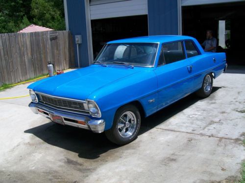 1966 chevy nova 327 engine 350 turbo transmisson 10 bolt possie rear great car.