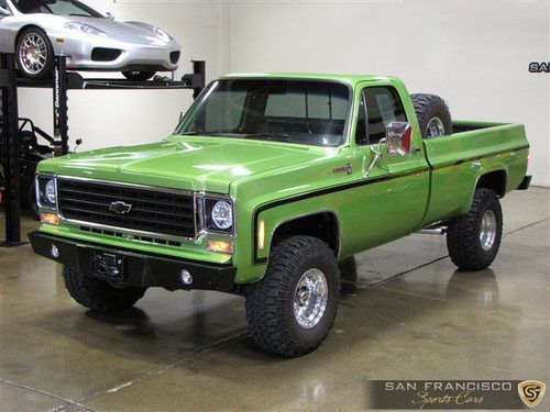 1976 chevrolet c10 scottsdale pickup custom one-off low mileage dump bed