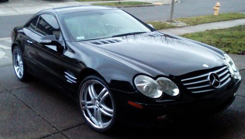 2003 mercedes benz sl500 convertible retail 100k new tires rims 77k sl500 black