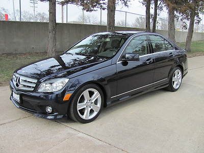 2010 mb c300 4matic awd blue roof leather warranty 1 owner carfax we finance