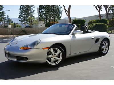 1999 porsche boxster convertible silver tiptronic low miles leather cd alloys