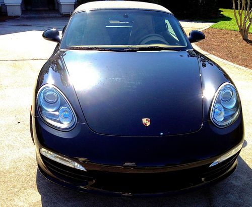 2011 porsche boxster, black exterior w/ biege interior