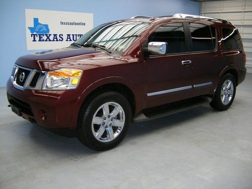 We finance!!!  2010 nissan armada platinum flex-fuel auto roof nav rcam tv bose!