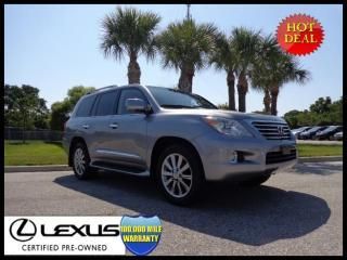 Lexus certified 2011 lx 570 lux pkg/navi/rear dvd only 21k miles +0.9% apr!