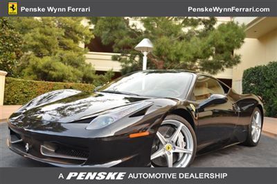 2010 ferrari 458 italia nero daytona penske wynn ferrari las vegas 702-770-2000