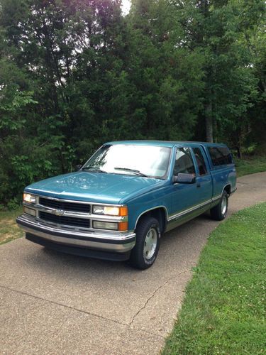 1998 chevrolet silverado c1500 ext cab 3rd door 5.7 auto 2wd w/ topper