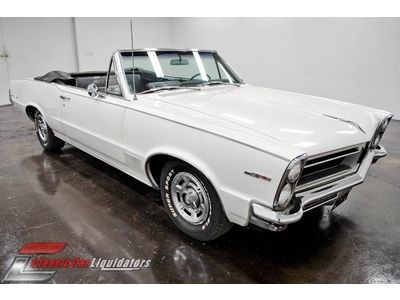 1965 pontiac lemans convertible 326 v8 automatic ps pt console pb dual exhaust