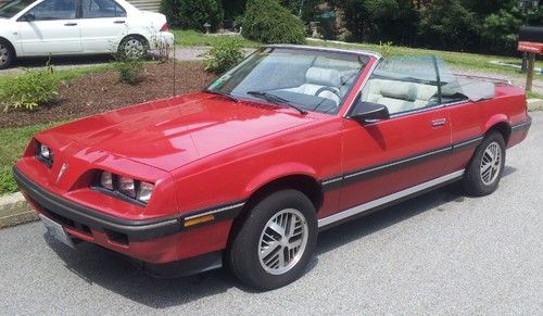 1984 pontiac sunbird convertible turb0, 109000 original miles very low reserve