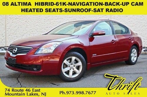 08 altima  hibrid-61k-navigation-back-up cam- heated seats-sunroof-sat radio