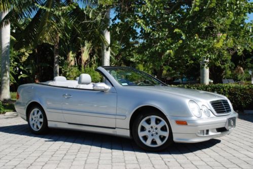 !!! 18k miles !!! 2002 mercedes-benz clk320 convertible 3.2l v6 5-speed auto