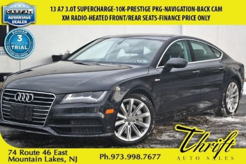 13 a7 3.0t-10k-prestige pkg-navigation-back cam-xm radio-heated front/rear seats