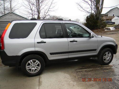 2003 honda cr-v crv ex  4wd sunroof automatic beautiful silver color