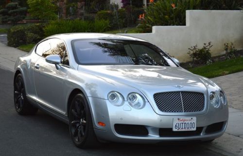 2005 bentley continental gt only 33k miles silver with black interior like new