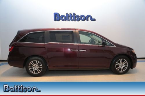 2011 honda odyssey exl 27k! clean carfax leather roof back up camera bluetooh