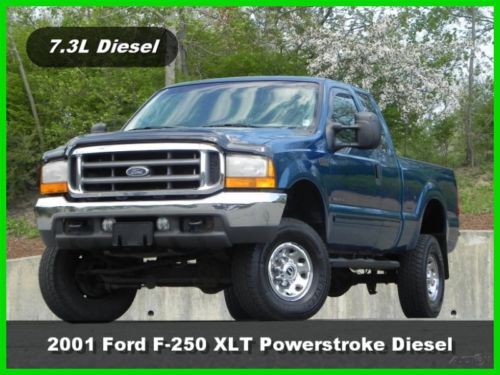 2001 ford f-250 xlt extended cab 4x4 7.3l power stroke diesel x-cab no reserve