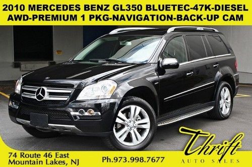 2010 mercedes benz gl350 bluetec-47k-diesel-awd-premium 1 pkg-navigation