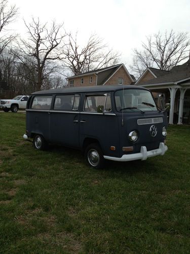 1971 vw volkswagen vanagon bus caravan - flat gray - 65hp