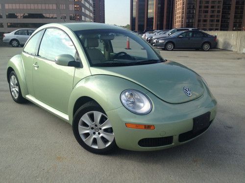 Sell used 09 VW Beetle S Coupe Gecko Green Leather 2.5L 5 Cyl Fun Zippy ...