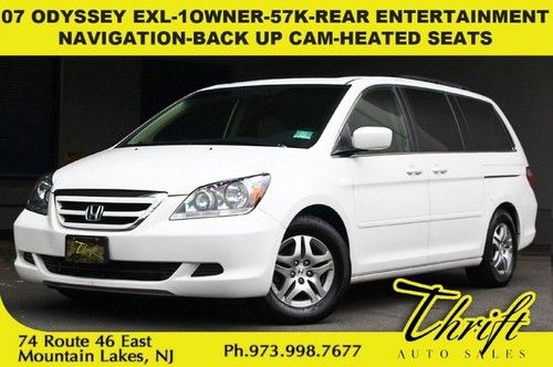 07 odyssey exl-1owner-57k-rear entertainment-navigation-back up cam-heated seats