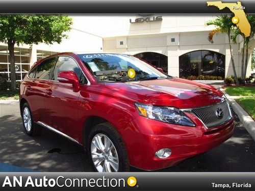 Lexus rx 450h manufacturer certified hybrid with back up cam &amp; navigation