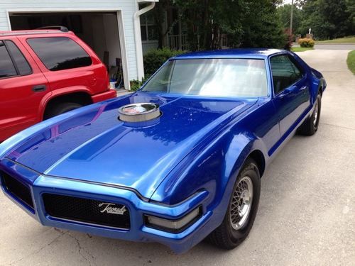 1968 custom oldsmobile toronado, front wheel drive, viper blue, 455