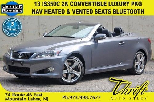 13 is350c 2k convertible luxury pkg navigation heated &amp; vented seats bluetooth