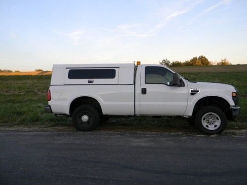 Ford f-250 xl 4x4 5.4l v-8 auto reg cab 1-owner fleet 8ft bed