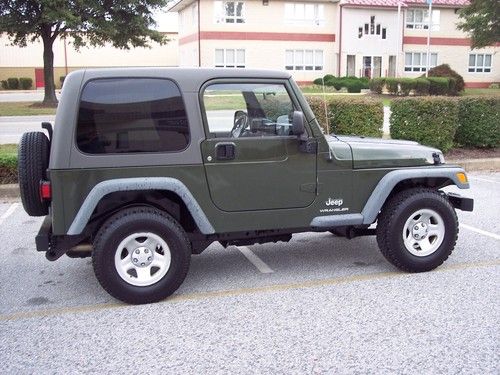 2006 jeep wrangler se 4wd, hardtop, 4 cylinder, 6-speed manual transmission