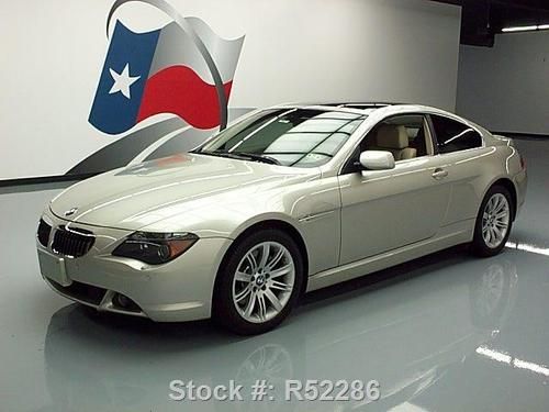 2007 bmw 650i coupe heated seats sunroof nav hud 58k mi texas direct auto