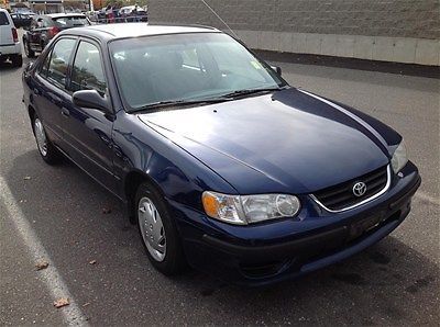 2002 toyota corolla ce 1.8l auto blue low miles!