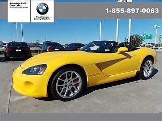 2005 dodge viper srt10 fast! navigation rearview camera usb port aux xm 8.1l v10