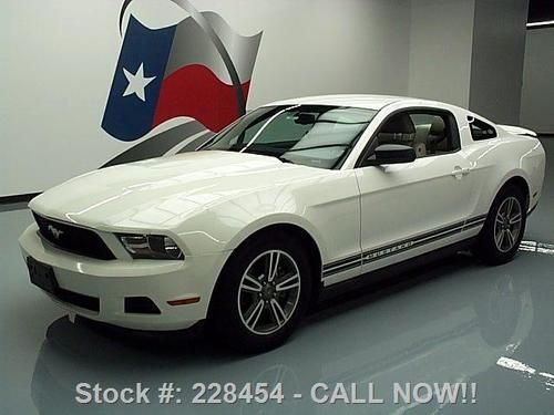 2012 ford mustang premium v6 auto leather shaker 34k mi texas direct auto