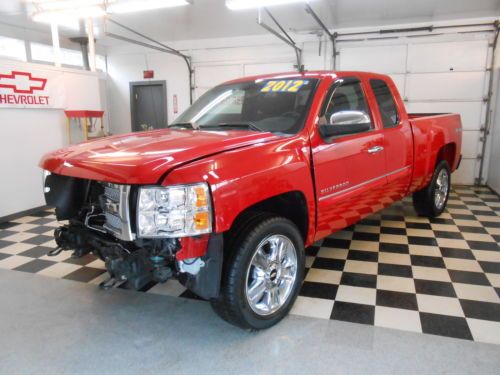 2012 chevrolet silverado ext cab lt 4x4 7k no reserve salvage rebuildable