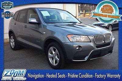 1 owner 12 bmw x3 2.8i navigation cold weather pwrliftgate factory warranty mint