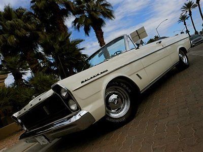 1965 ford galaxie 500 convertible 390 v8 restored original miles no reserve!