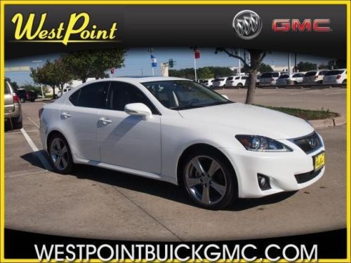 2012 lexus is 250 sedan  2.5l low miles keyless start sunroof  leather clean!!