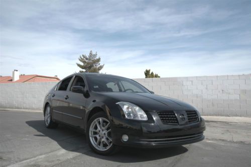 2006 nissan maxima fully loaded se sedan 4-door 3.5l *no reserve* black on black