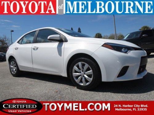 2014 toyota corolla le sedan bluetooth backup camera clean one owner we finance