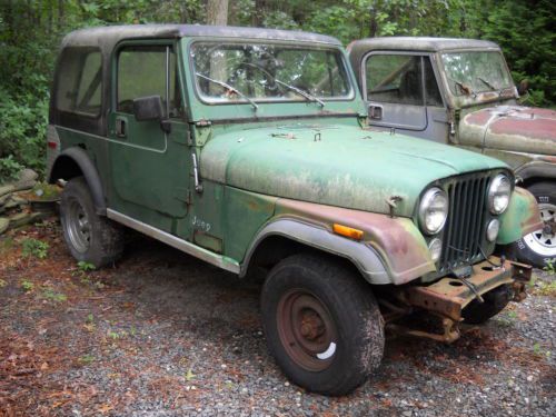 1979 jeep cj7 304 v8 quadra trac 34k orig miles never registered municipal owned